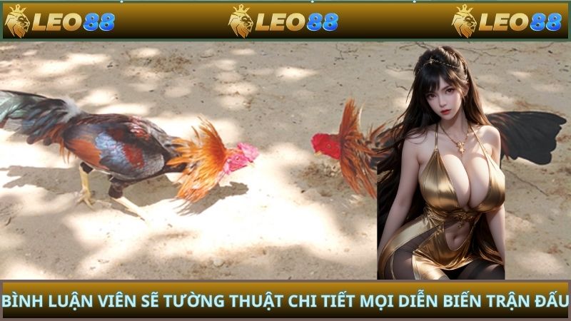 Bình luận viên sẽ tường thuật chi tiết mọi diễn biến trận đấu