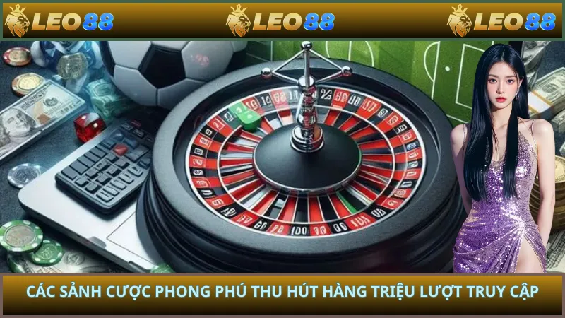 Các sảnh cược phong phú thu hút hàng triệu lượt truy cập